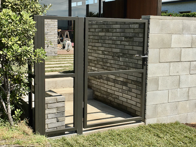 front gate frame for people with handle add your own wood diy
